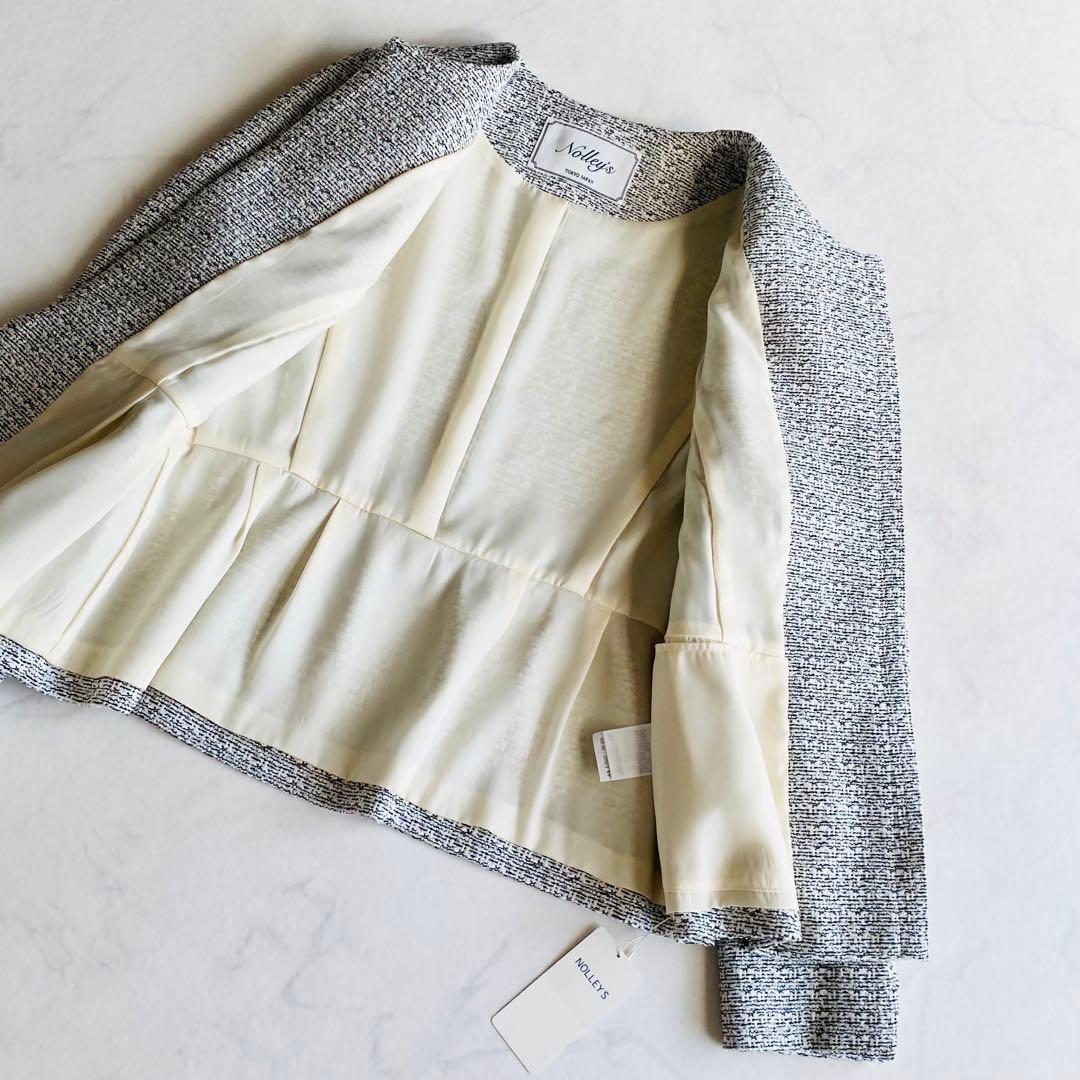 NOLLEY'S ツイードノーカラージャケット 25SS 日本製 オケージョン