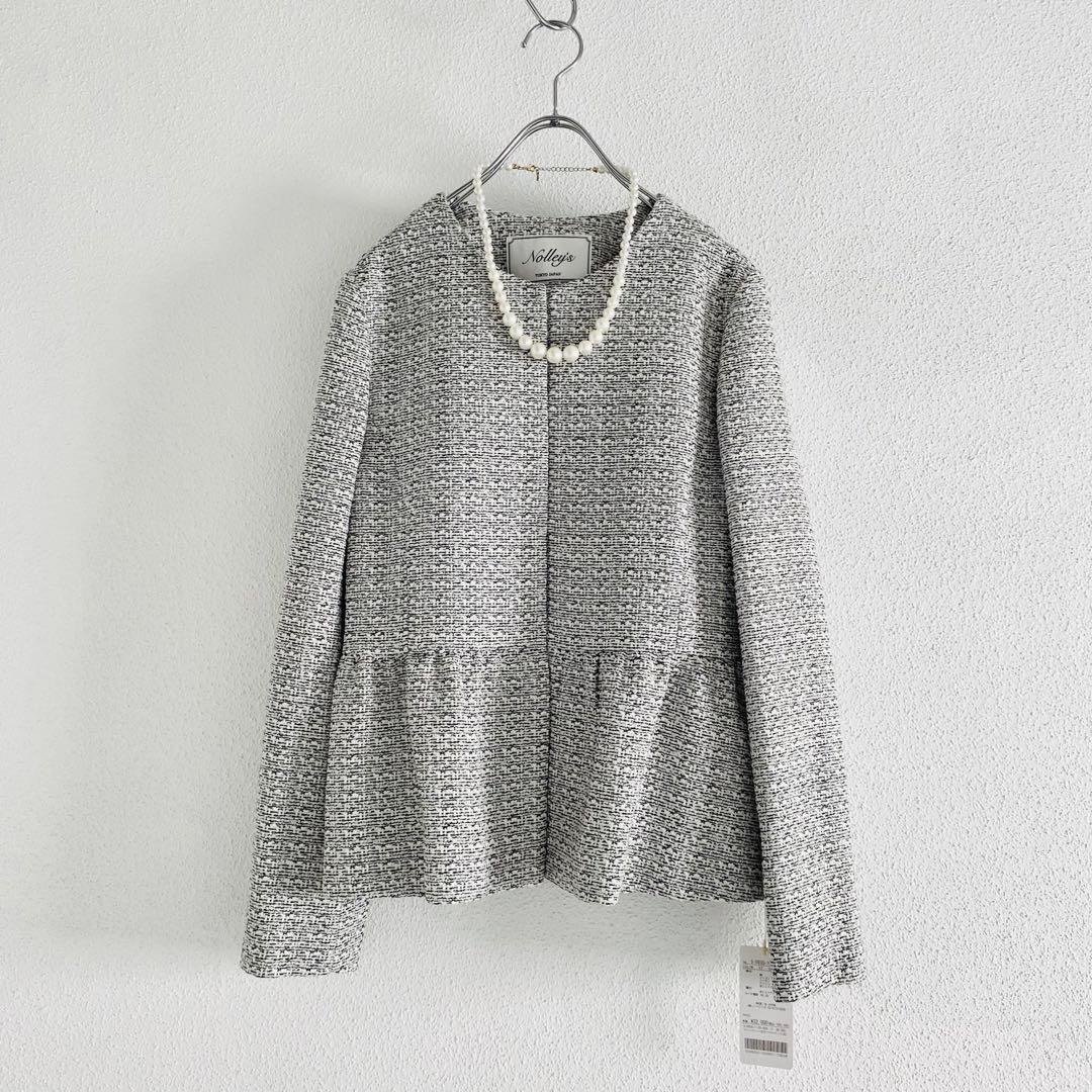 NOLLEY'S ツイードノーカラージャケット 25SS 日本製 オケージョン