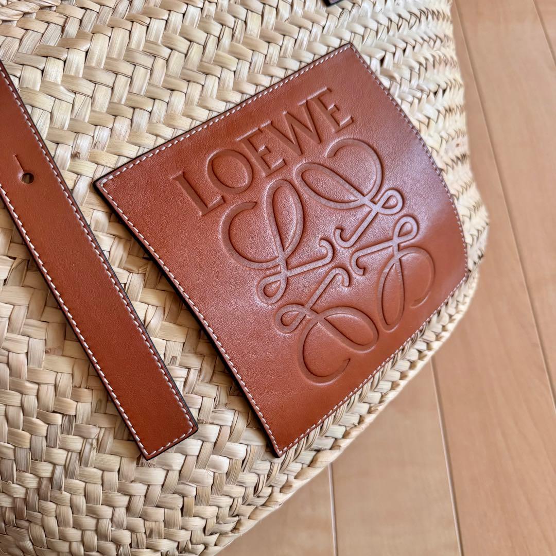 LOEWEロエベ バスケット かごバッグ ナチュラル/ブラウン 保存袋