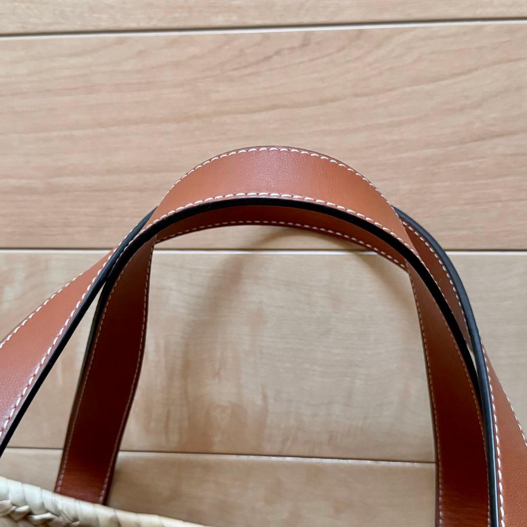 LOEWEロエベ バスケット かごバッグ ナチュラル/ブラウン 保存袋