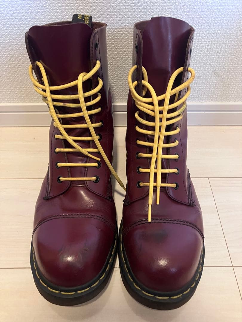 み*み様 ドクターマーチン10ホール スチールトゥ MADEINENGLAND