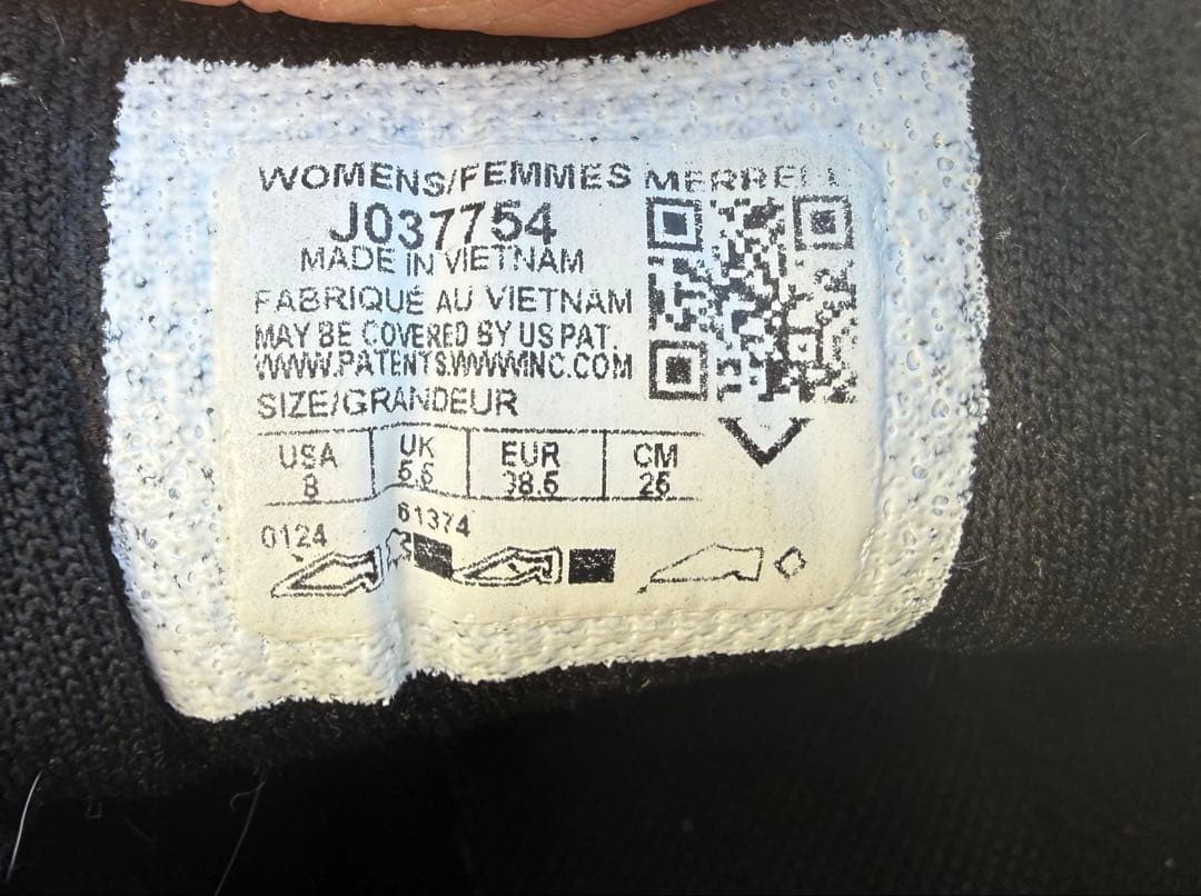 MERRELL WRAPTトレッキングシューズ　レディース25cm