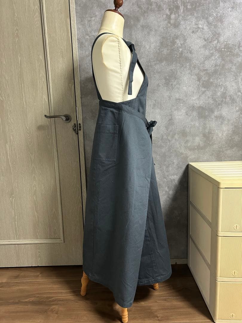 アニエスベー　エプロン ダークグレー ワンピース　ジャンパースカート　To.b