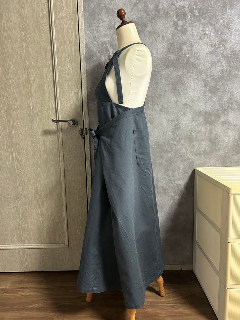 アニエスベー　エプロン ダークグレー ワンピース　ジャンパースカート　To.b