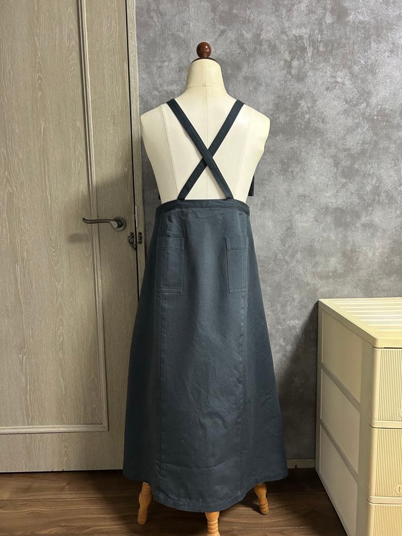 アニエスベー　エプロン ダークグレー ワンピース　ジャンパースカート　To.b