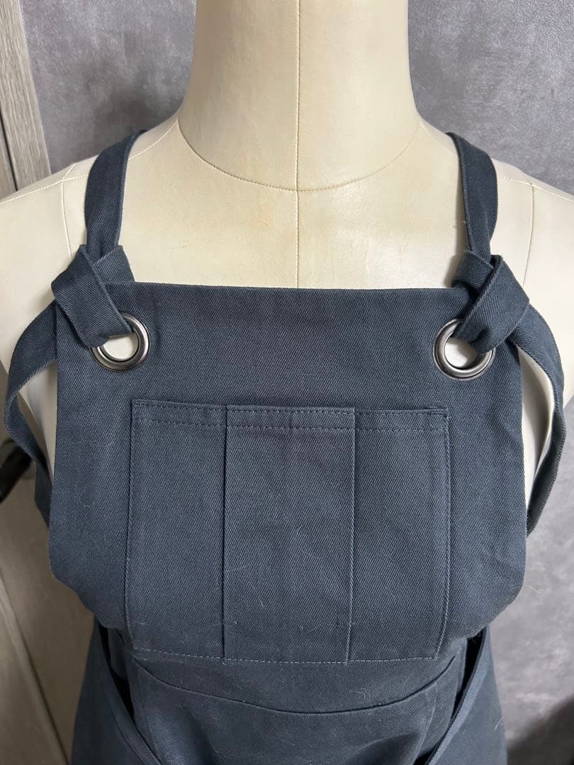 アニエスベー　エプロン ダークグレー ワンピース　ジャンパースカート　To.b