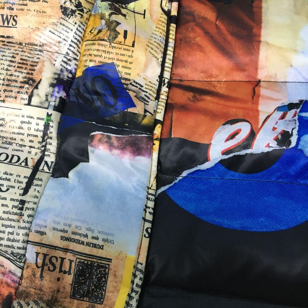 【ERMANNO SCERVINO】新品未使用　ニュースペーパー柄　ダウンベスト