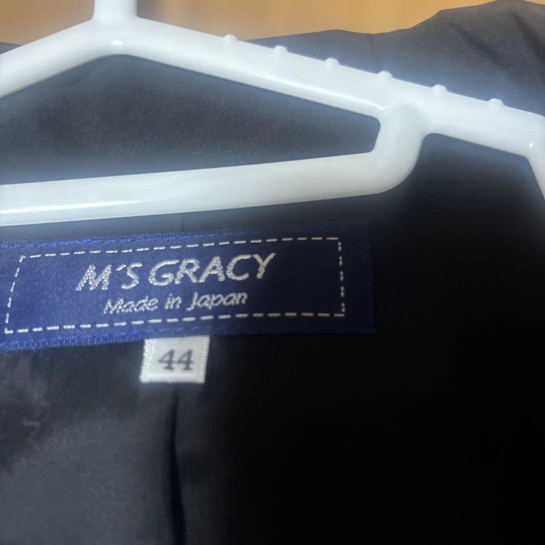 M'S GRACY 黒 ロングコート 44美品。