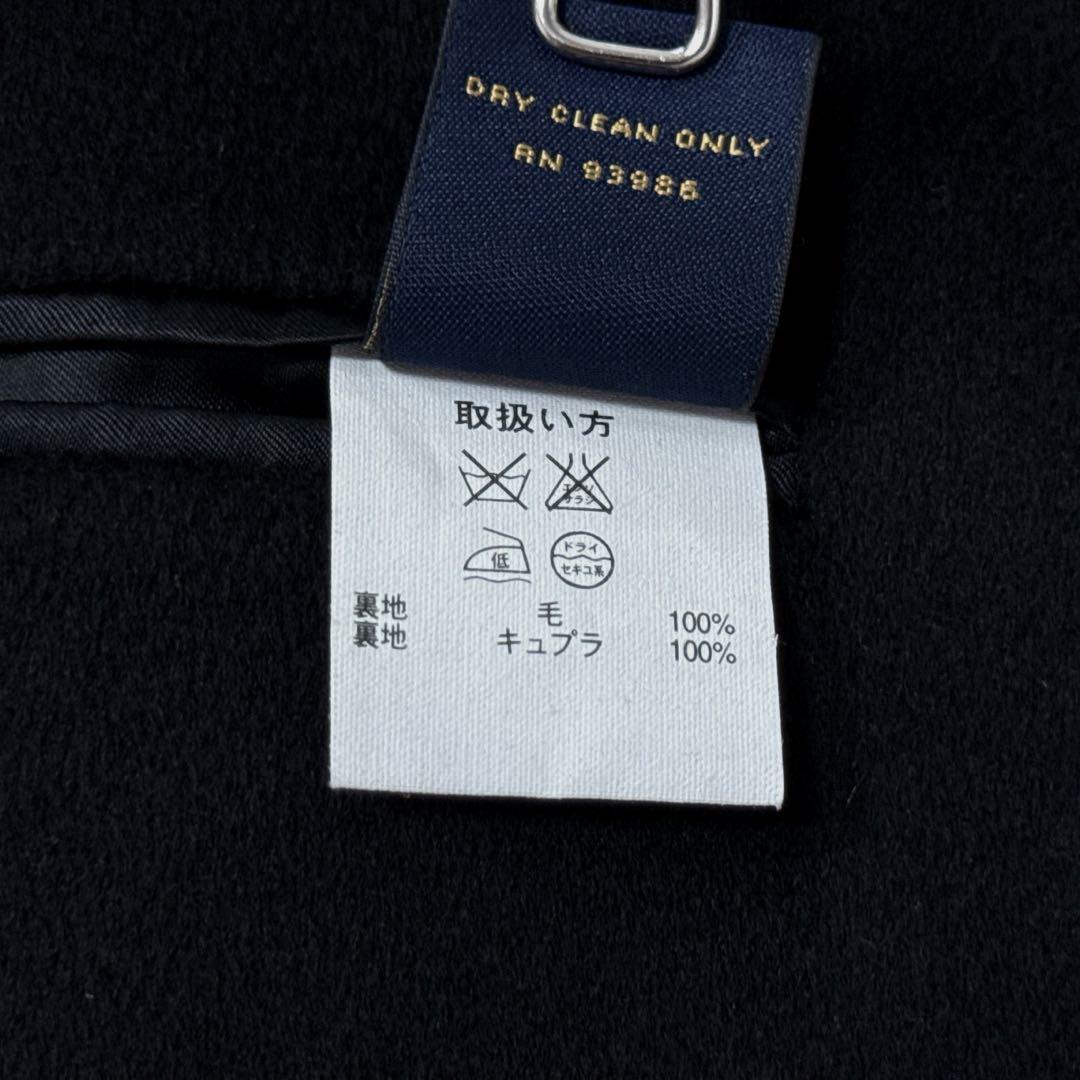 希少 美品 ブルックスブラザーズ ロロピアーナ チェスターコート ブラック