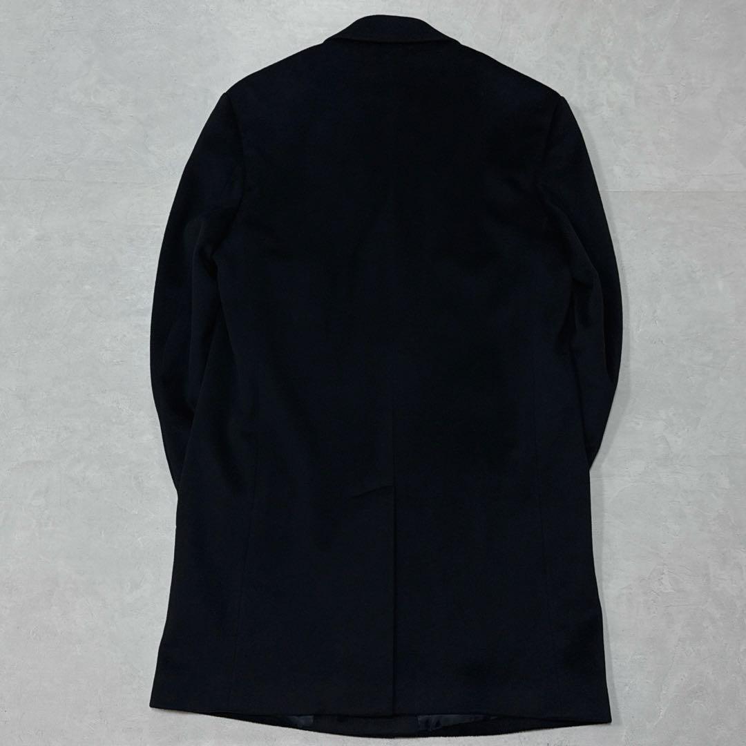 希少 美品 ブルックスブラザーズ ロロピアーナ チェスターコート ブラック
