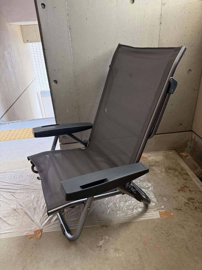 【美品】ICECO 5段階リクライニング式 ローチェア（グレー）