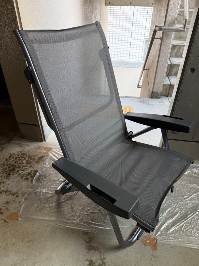 【美品】ICECO 5段階リクライニング式 ローチェア（グレー）