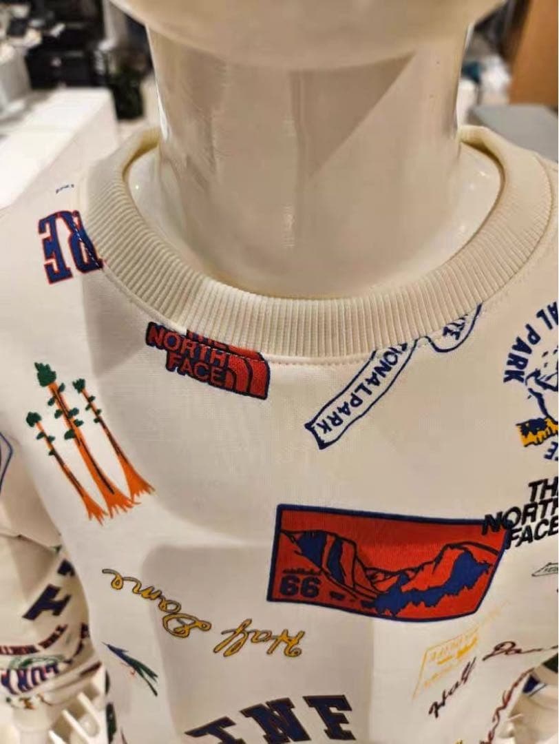 新品タグ付　ザノースフェイス　プリントワッペン　トレーナー　スウェット　120