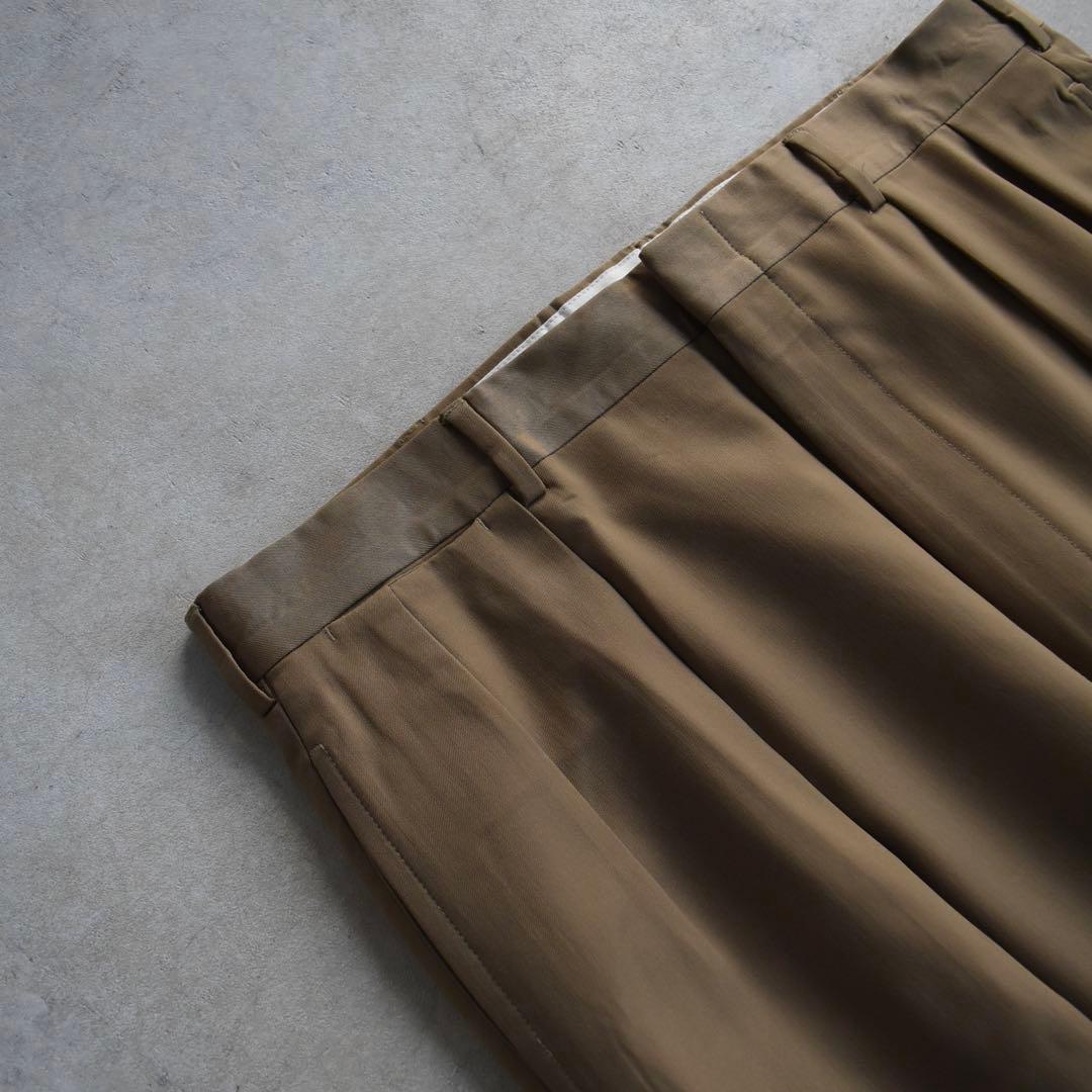 90s ラルフローレン ギャバジンウール ツータックスラックス W35 L30