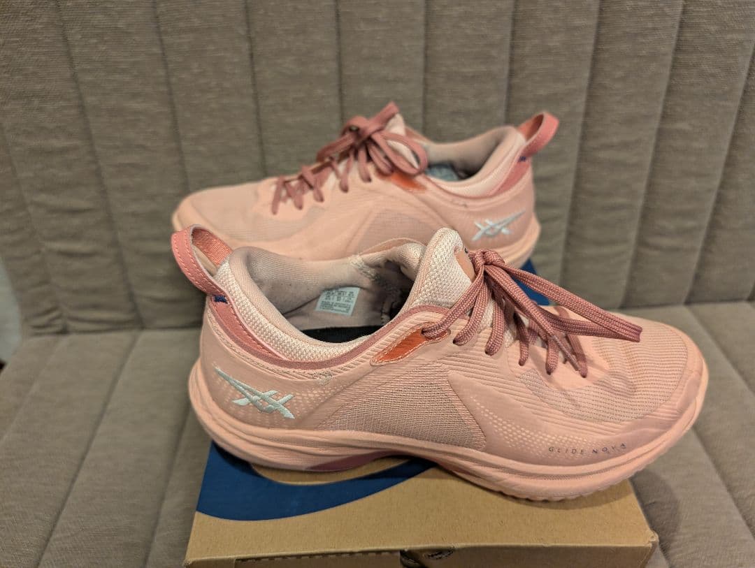 asics GLIDE NOVA FF 4 25.0cm ピンク/ホワイト