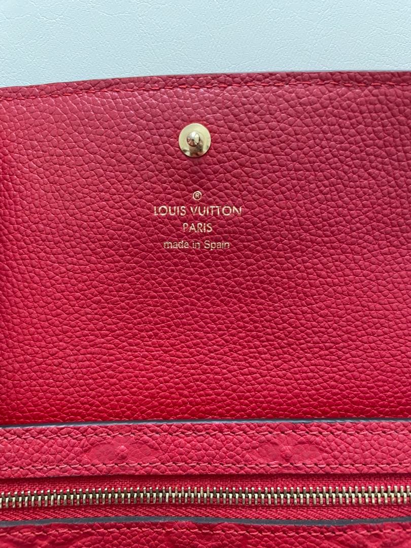 Louis Vuitton 二つ折り財布 レッド