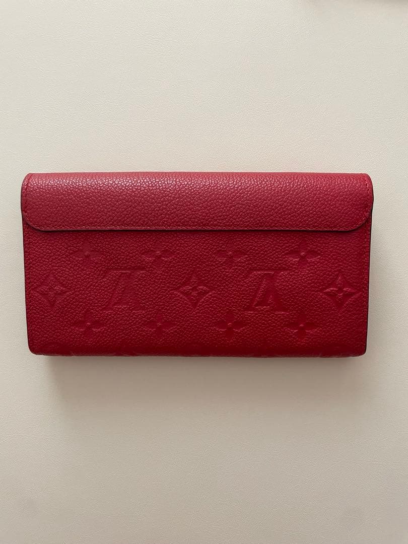 Louis Vuitton 二つ折り財布 レッド