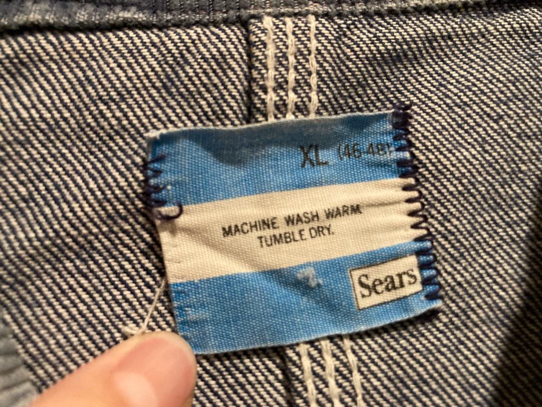 ビンテージSears インディゴデニム カバーオール XL