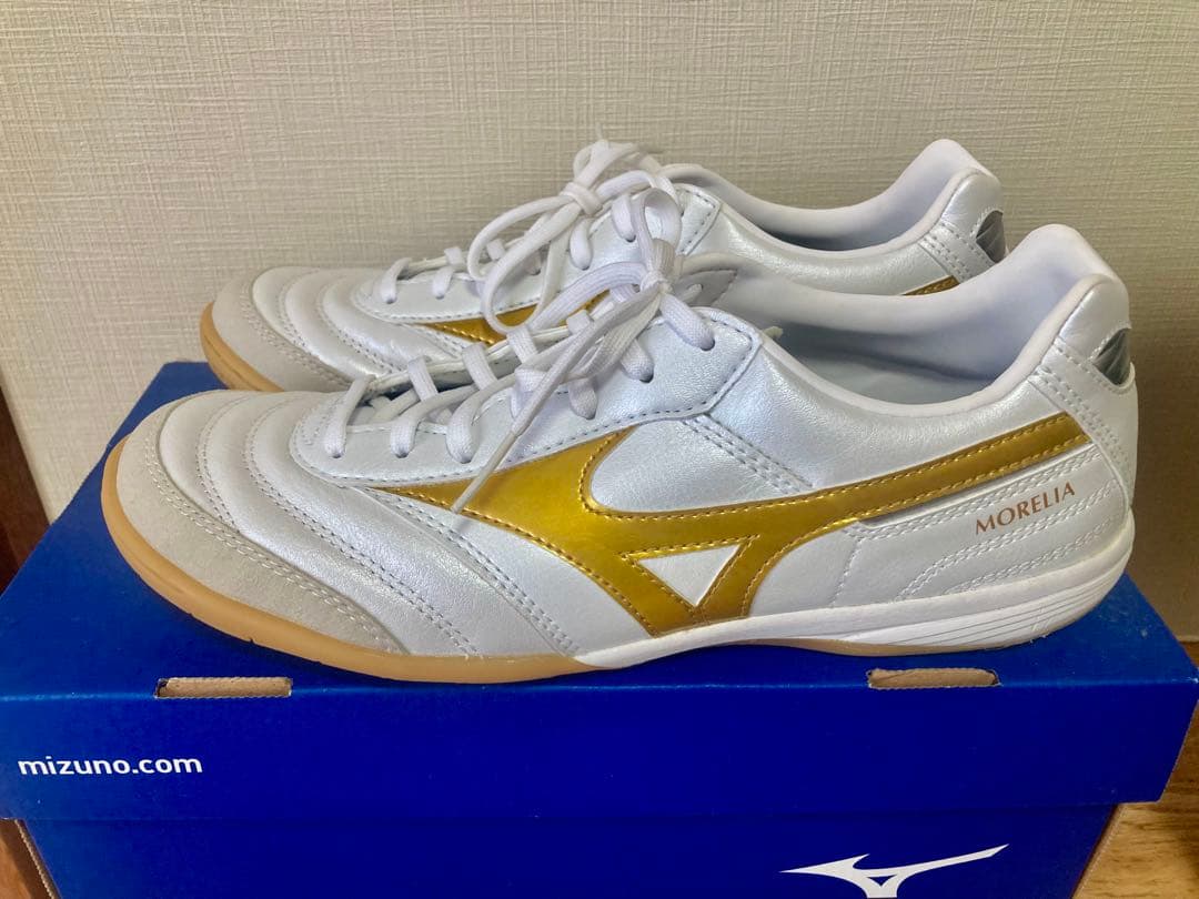 値下げ！限定 MIZUNO モレリアIN ホワイトゴールド 24.0cm