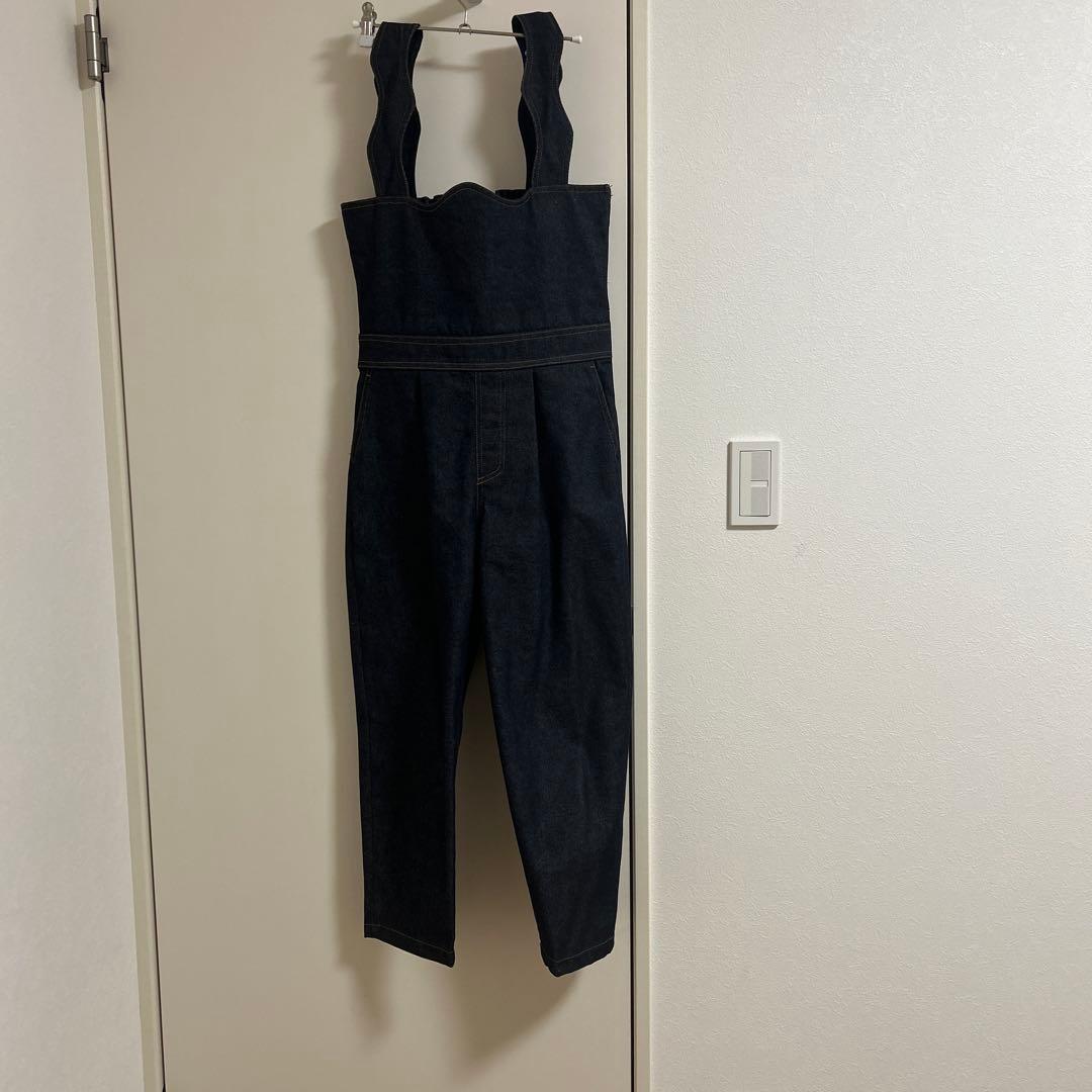 るんるんbow.a サロペット ボウエー インディゴS