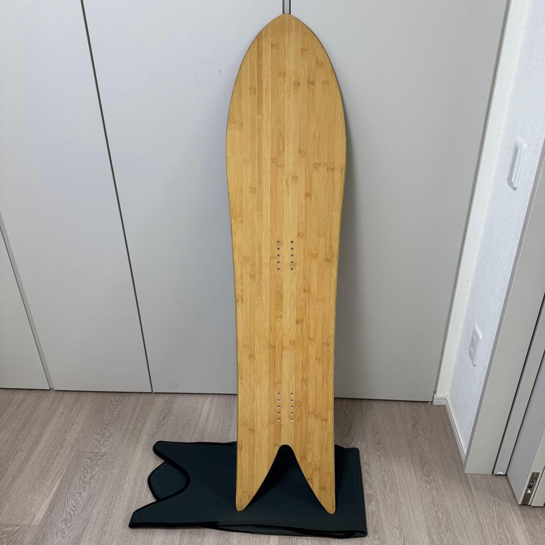 【超美品】スノーボード パウダーボード フィッシュテール 144cm 雪板