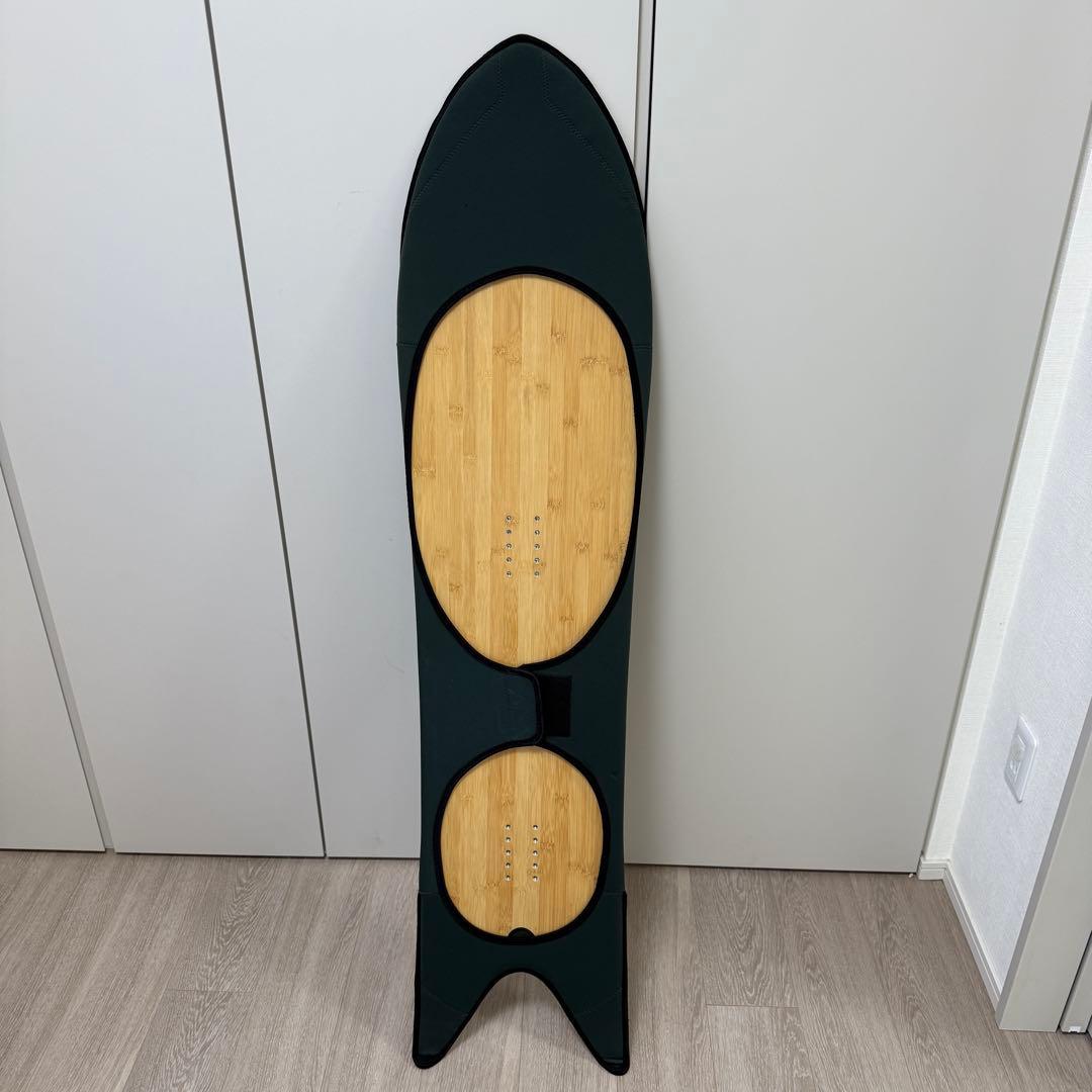 【超美品】スノーボード パウダーボード フィッシュテール 144cm 雪板
