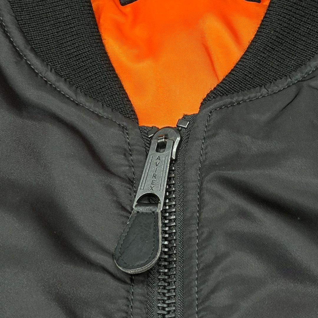 1889　AVIREX　MA-1フライトジャケット　XXL 　黒　ブラック