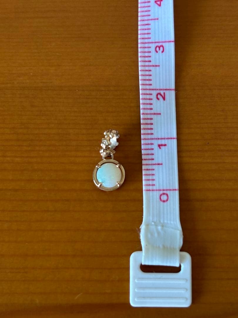 アガット　オパールネックレスチャーム　10k