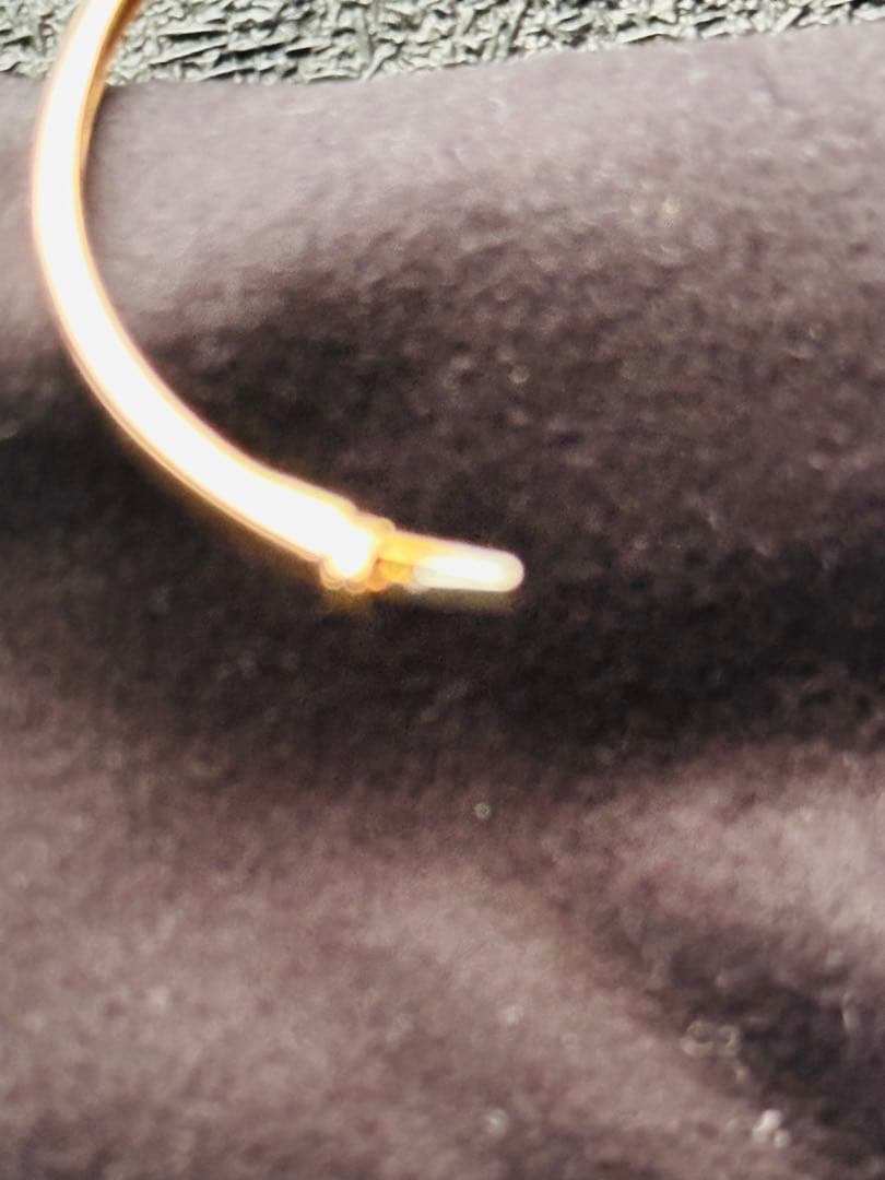 ◎0.50ct K18PG天然ダイヤモンド バングル　ブレス16センチ