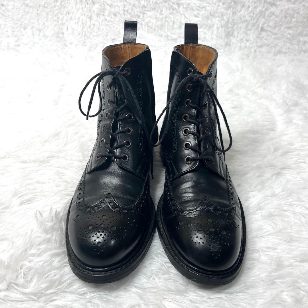 【美品】 ジャランスリワヤ サイドジップ カントリーブーツ ブラック 25.5