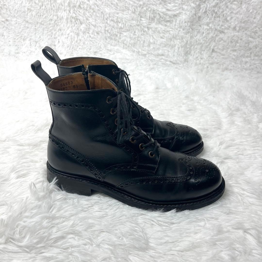 【美品】 ジャランスリワヤ サイドジップ カントリーブーツ ブラック 25.5