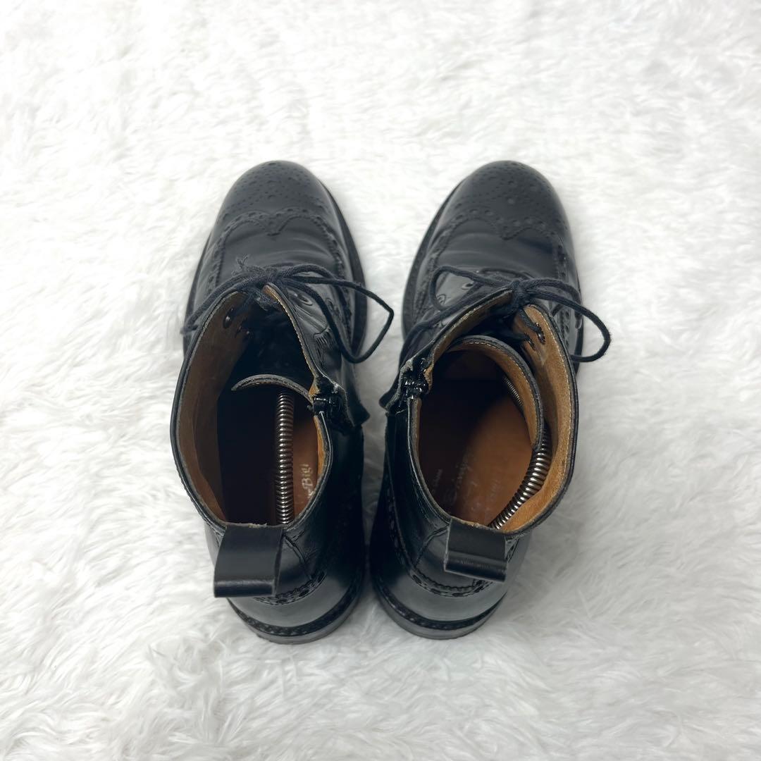 【美品】 ジャランスリワヤ サイドジップ カントリーブーツ ブラック 25.5