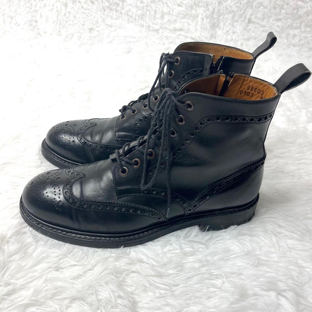 【美品】 ジャランスリワヤ サイドジップ カントリーブーツ ブラック 25.5