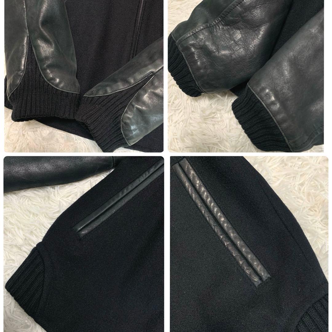 XL相当◆ COMME CA DU MODE MEN【袖切替：牛革◆スタジャン】