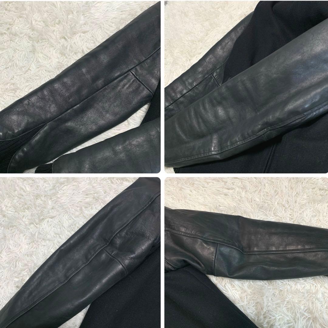 XL相当◆ COMME CA DU MODE MEN【袖切替：牛革◆スタジャン】