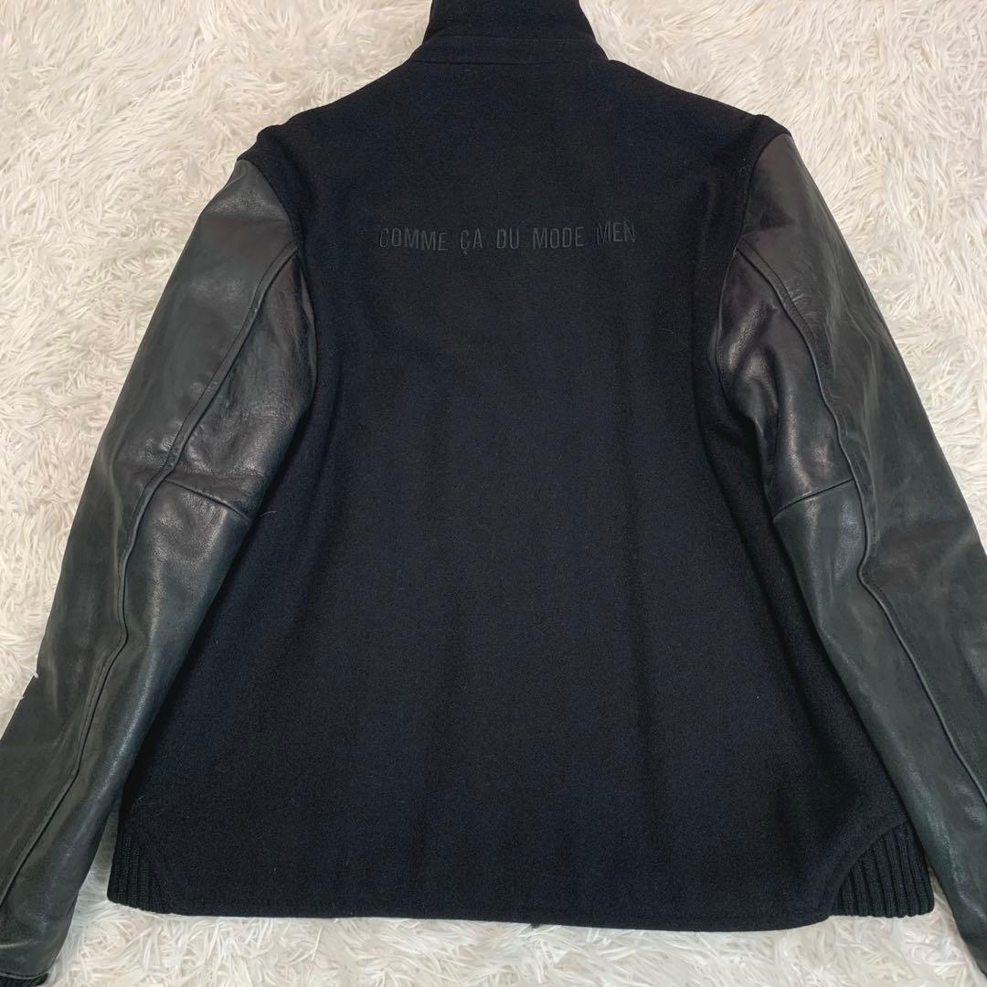 XL相当◆ COMME CA DU MODE MEN【袖切替：牛革◆スタジャン】