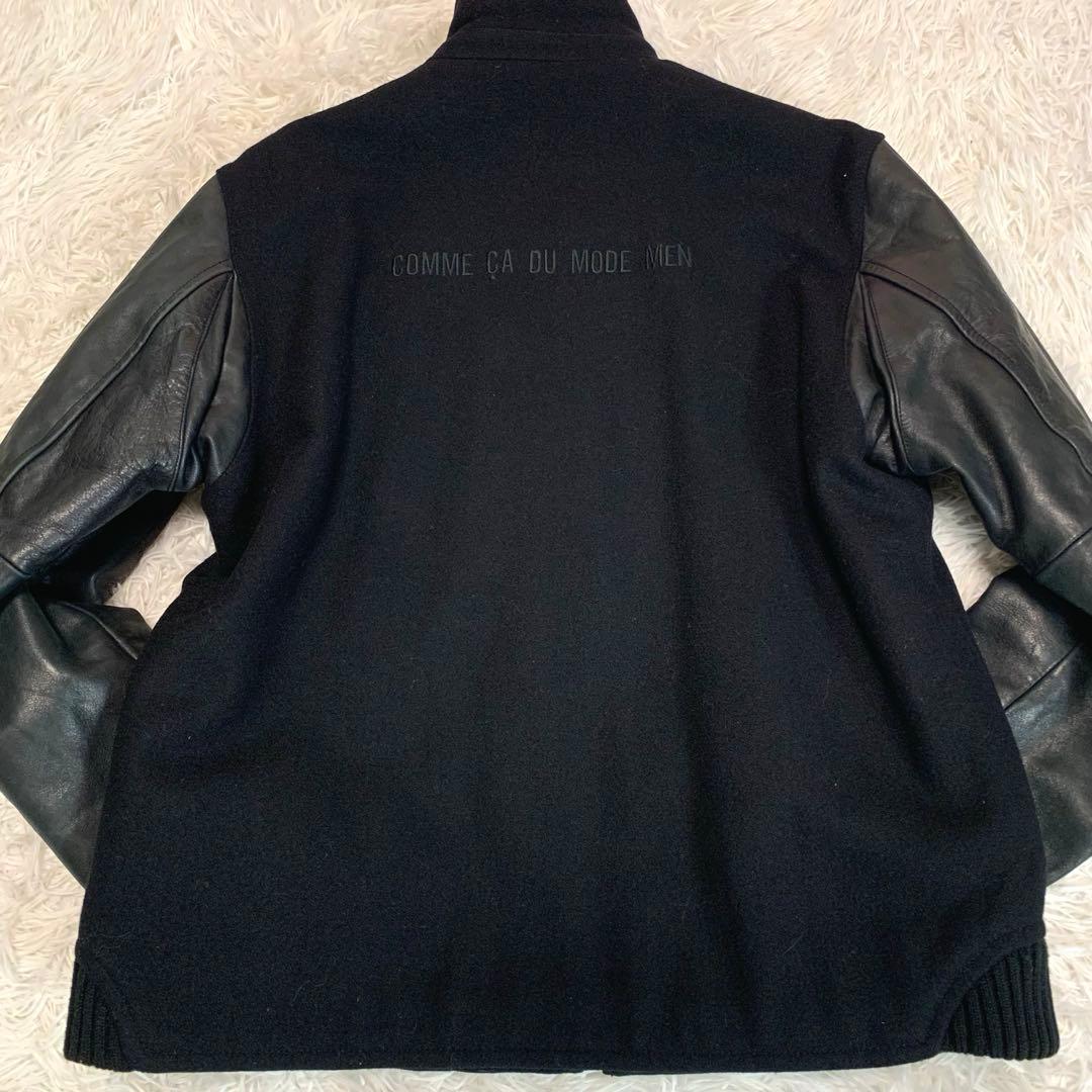 XL相当◆ COMME CA DU MODE MEN【袖切替：牛革◆スタジャン】