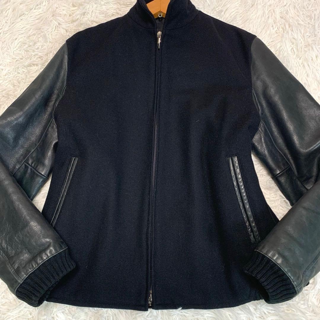 XL相当◆ COMME CA DU MODE MEN【袖切替：牛革◆スタジャン】