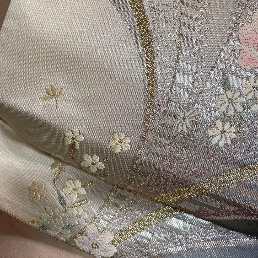 訪問着　フルセット　道長取り　飛び立つ鶴　金彩加工　入学式　卒業式　着物　I3