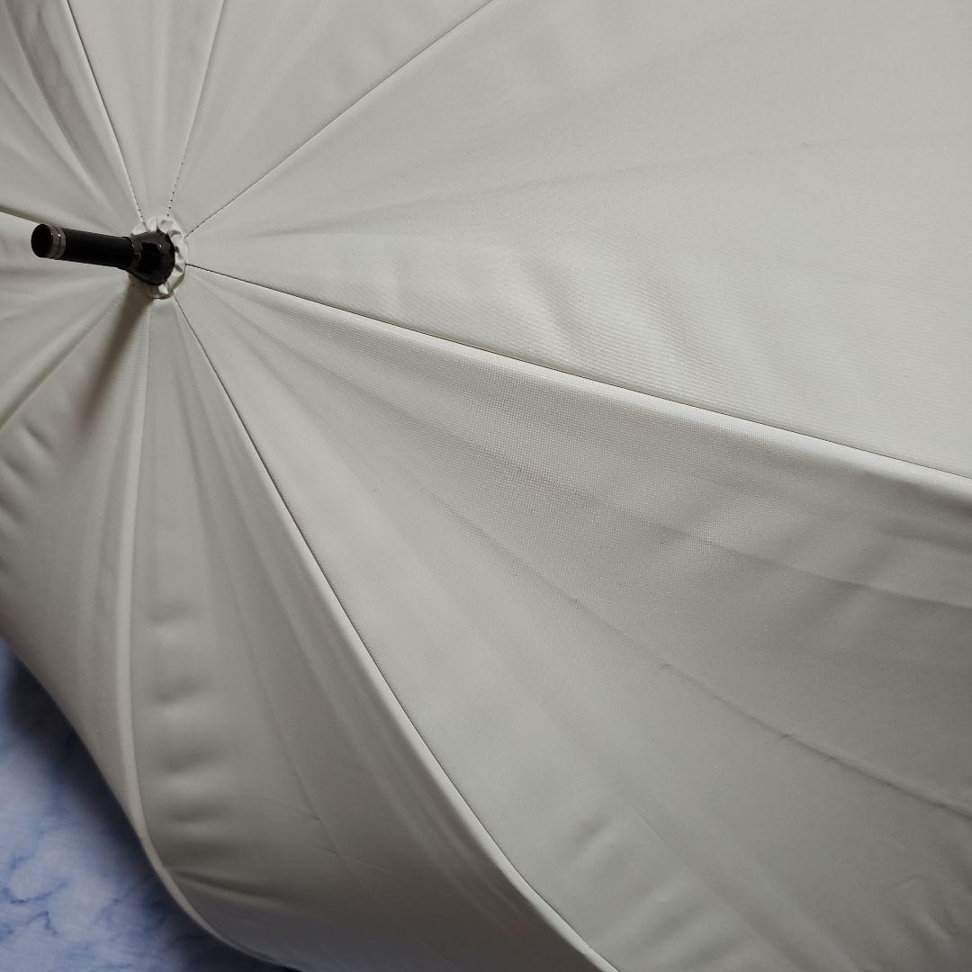 芦屋ロサブラン　フリル付きアイボリー晴雨兼用傘