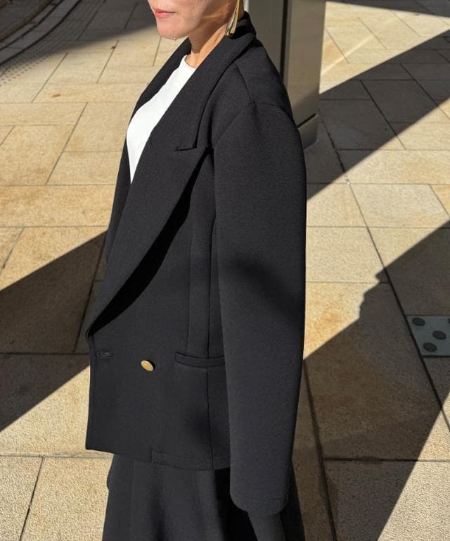 ★JENNEジェンヌ★日本製着痩せストレッチカットジャケット