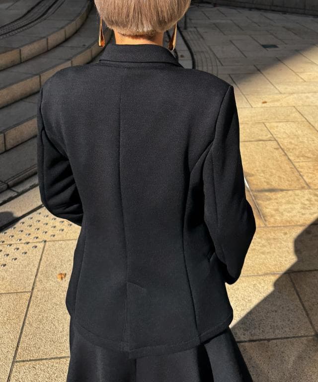 ★JENNEジェンヌ★日本製着痩せストレッチカットジャケット