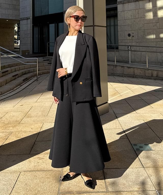 ★JENNEジェンヌ★日本製着痩せストレッチカットジャケット