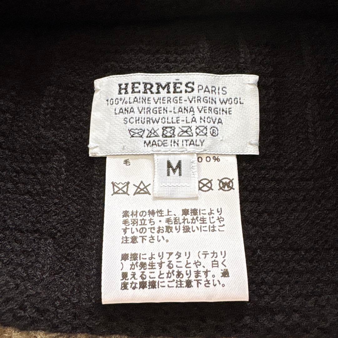 美品 HERMES エルメス ニット帽 ビーニー ニットキャップ