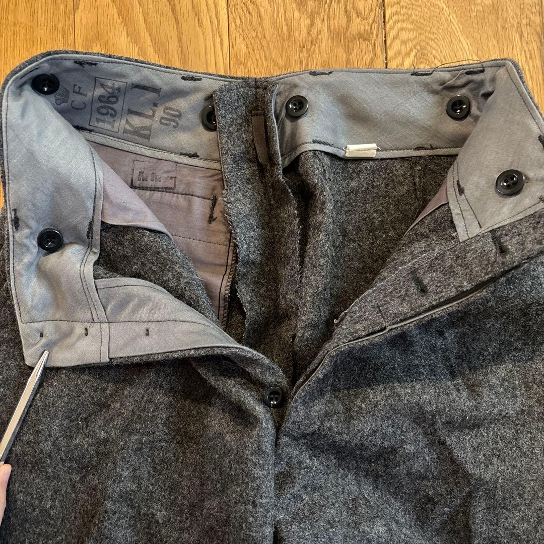 【希少】60‘sデンマーク軍 ウールパンツ サイズ90 デッドストック