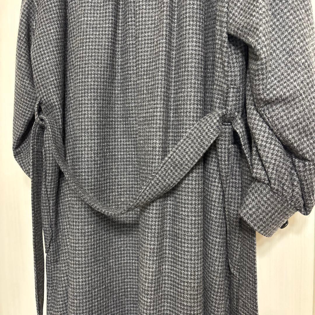 ミズイロインドコートワンピース　 ギャザーワイドコート