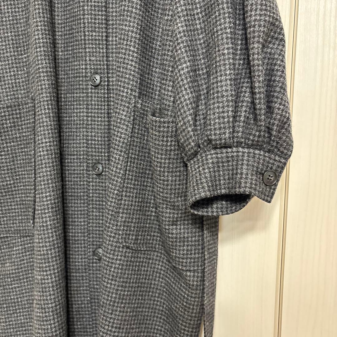 ミズイロインドコートワンピース　 ギャザーワイドコート