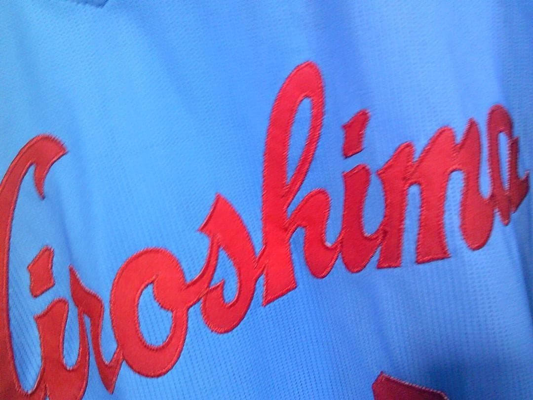 O復刻２空赤CARP新品ミズノ広島カープ高橋慶彦２レジェンドビジターユニフォーム