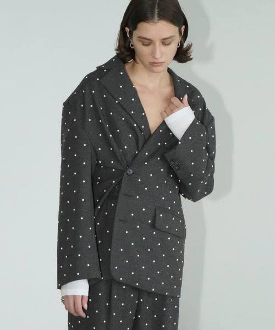 新品未使用クラネCLANEパールドットジャケットPEARL DOT JACKET