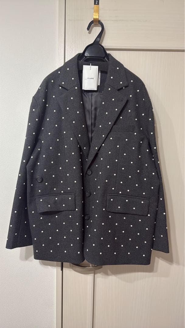 新品未使用クラネCLANEパールドットジャケットPEARL DOT JACKET
